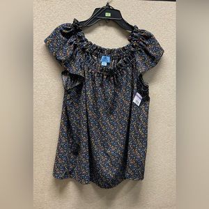 🌾 ⭐️CECE Floral Print Square Neck Top